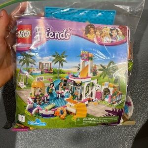 Lego friends pool set built once and never used again